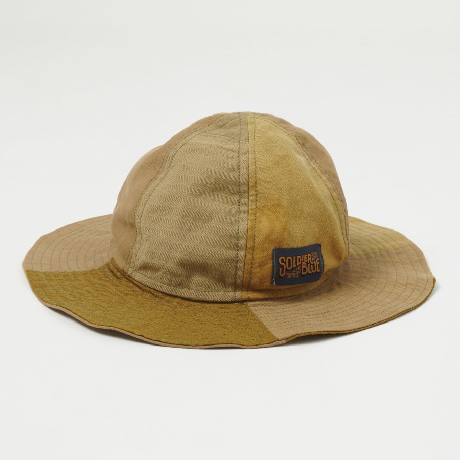 Accessories Soldier Blue | Soldier Blue Brick Lane Booner Hat - Sand Multi-Panel