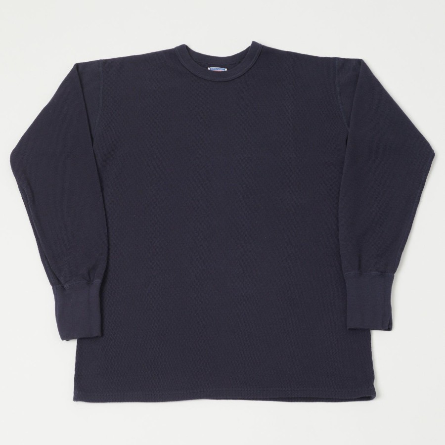 Clothing Dubbleworks | Dubbleworks L/S Thermal Crew Tee - Navy