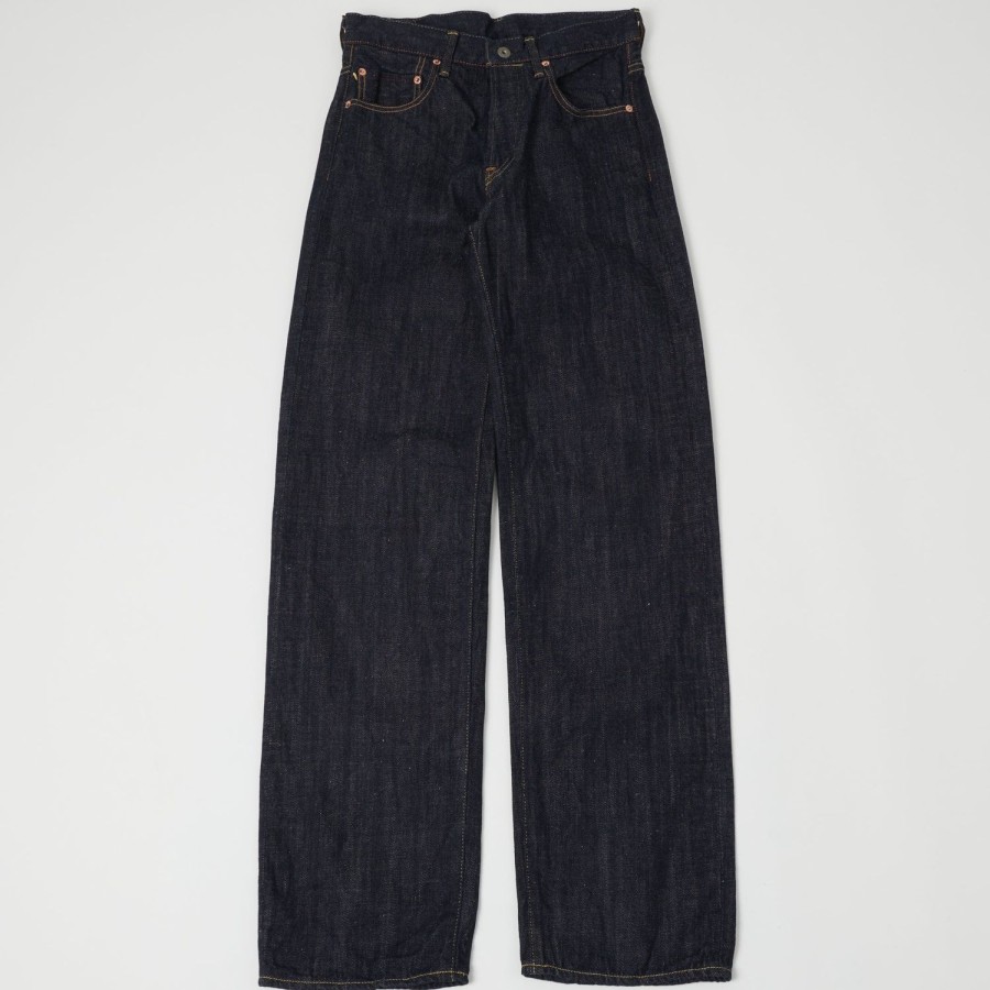 Clothing ONI Denim | Oni 202 Kiraku 'Natural Indigo' 13Oz Wide Straight Jean - One Wash