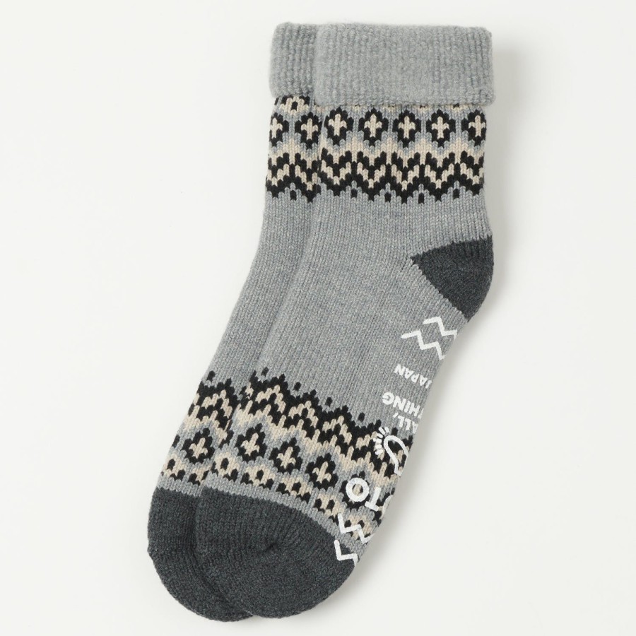 Accessories RoToTo | Rototo Nordic Comfy Room Sock - Grey