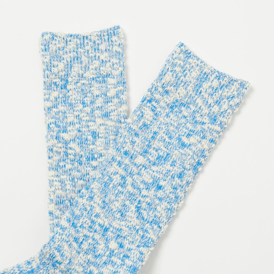 Accessories Anonymous Ism | Anonymous Ism Light Slub Crew Socks - Blue