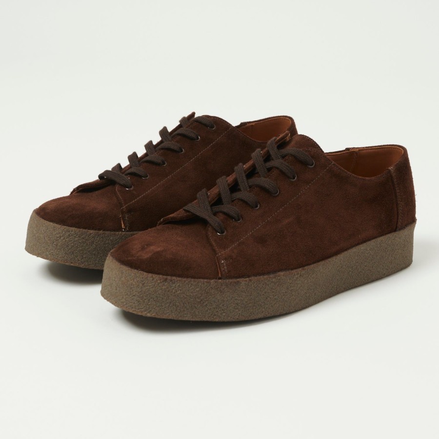 Footwear Sanders | Sanders Monkey Shoe - Polo Snuff Suede