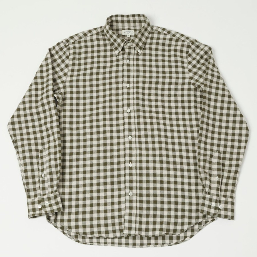 Clothing Hartford | Hartford 'Pitt' Check Flannel Shirt - Military Green