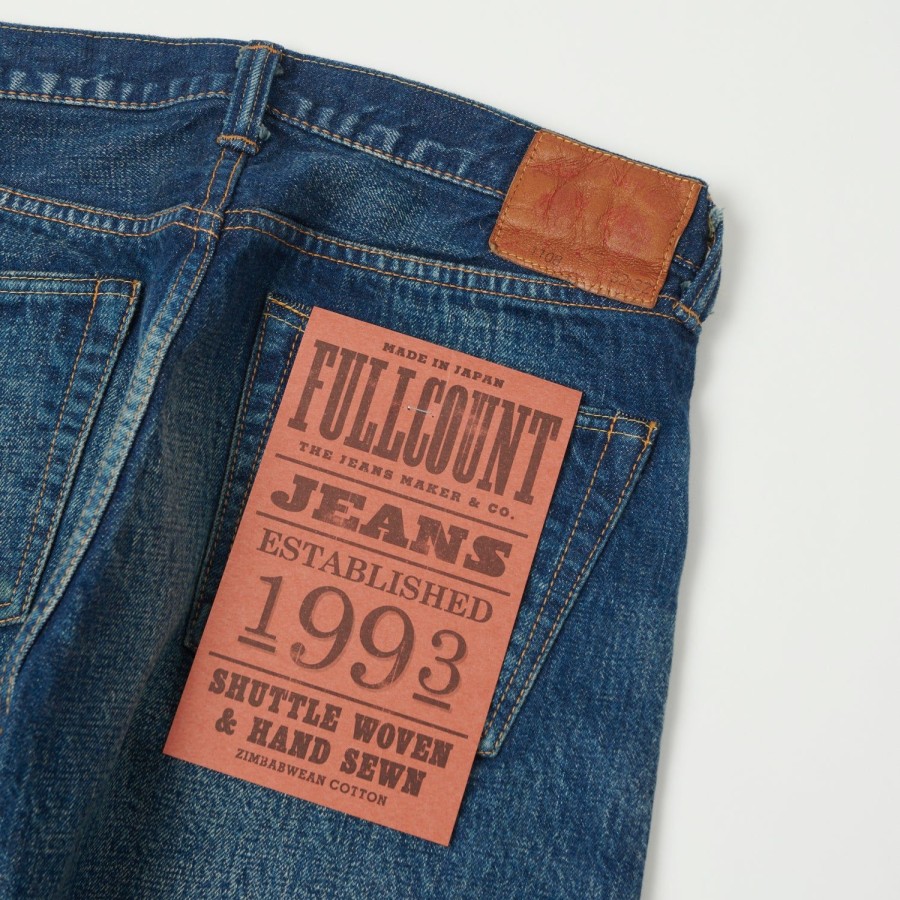 Clothing Full Count | Full Count 1344-1108 More Than Real 13.7Oz Slim Straight Jean - Heavy Wash