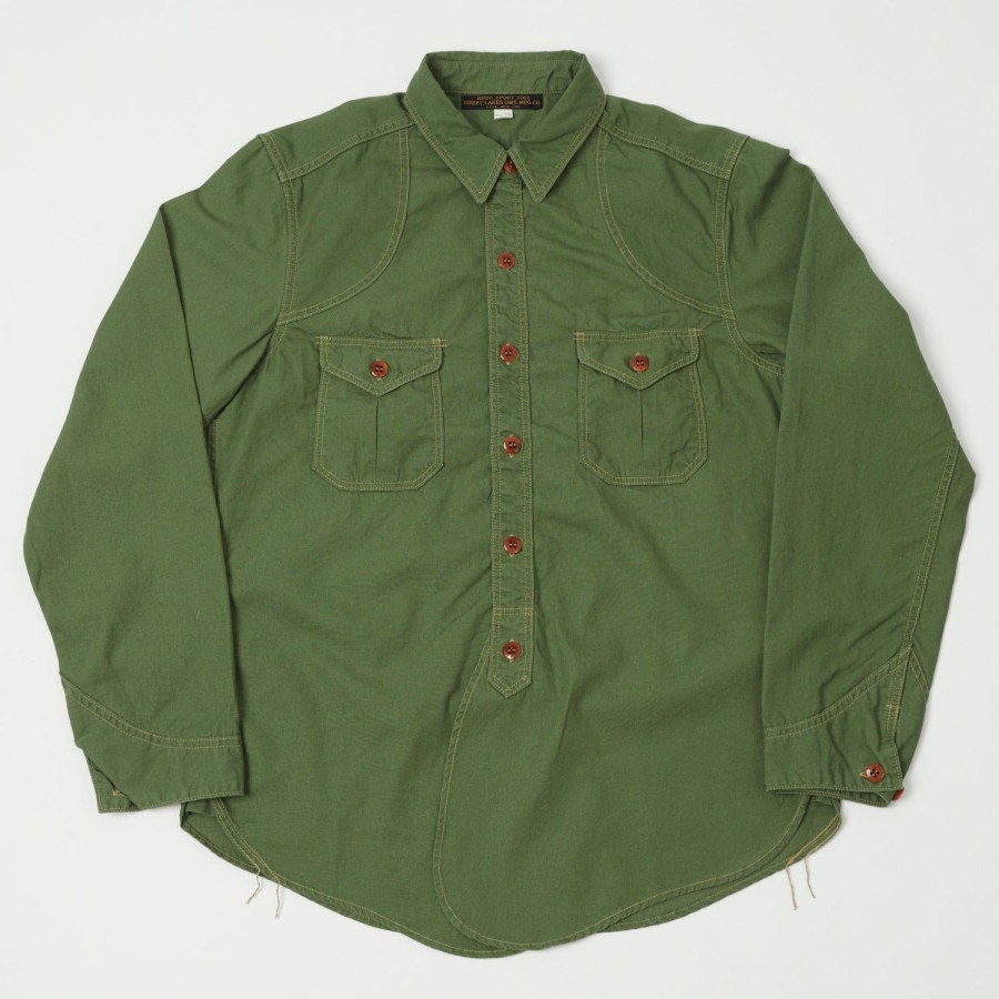 Clothing Freewheelers & Co | Freewheelers Great Lakes 'Montauk' Shirt - Olive