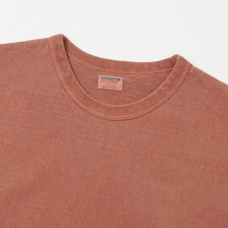 Clothing Dubbleworks | Dubbleworks Heavy Fabric Pigment Tee - Brick Red