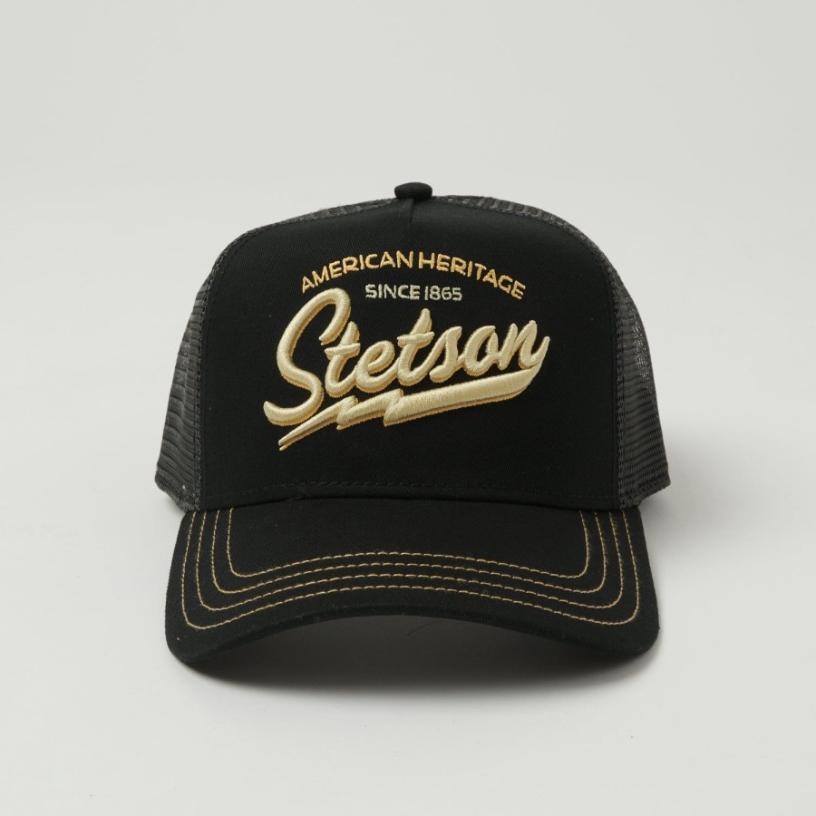 Accessories Stetson | Stetson 'American Heritage Classic' Trucker Cap - Black