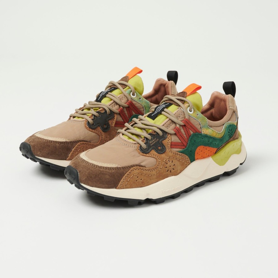 Footwear Flower Mountain | Flower Mountain Yamano 3 - Brown-Green/Pastel