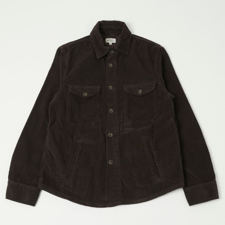 Clothing Hartford | Hartford 'Joyce' Cord Work Shirt - Chocolate