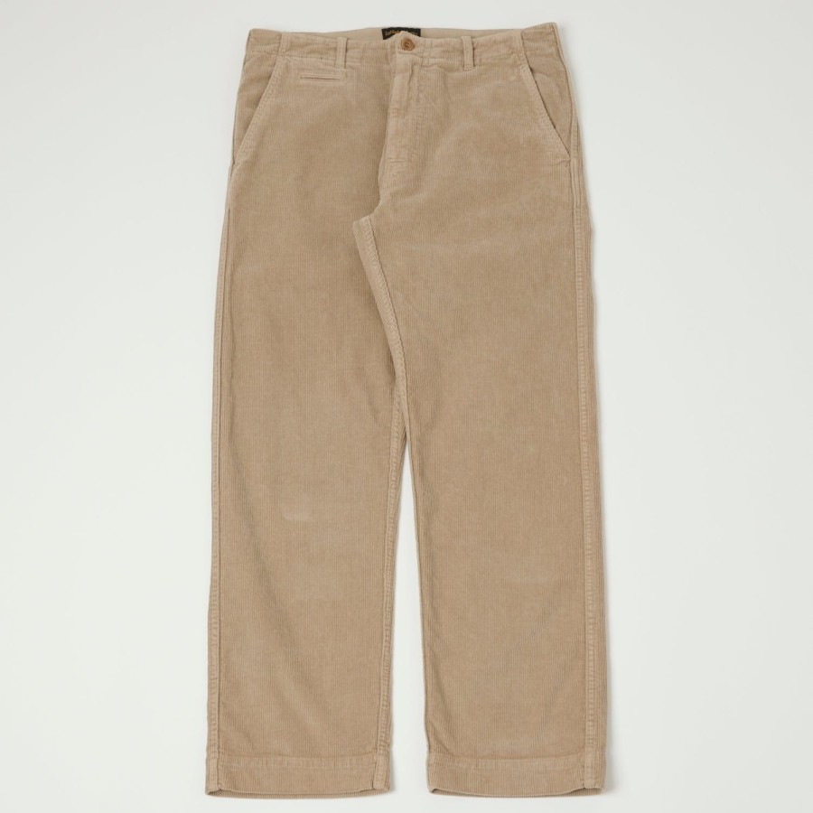 Clothing East Harbour Surplus | East Harbour Surplus 'Axel 101' Corduroy Trouser - Beige