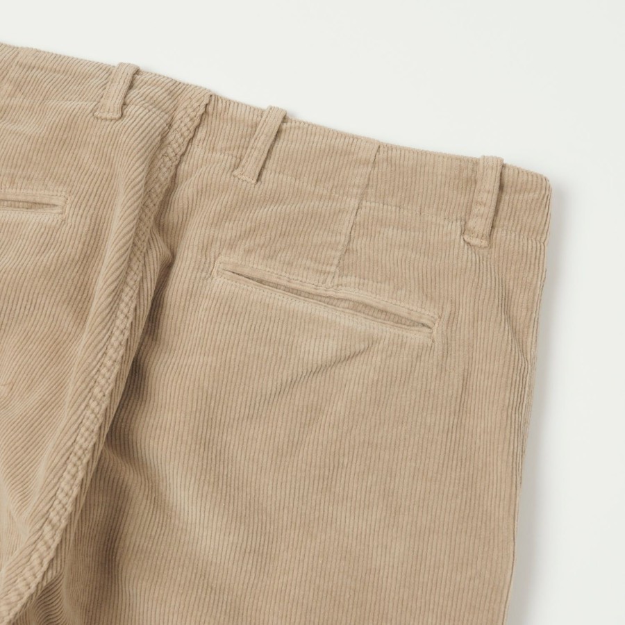 Clothing East Harbour Surplus | East Harbour Surplus 'Axel 101' Corduroy Trouser - Beige