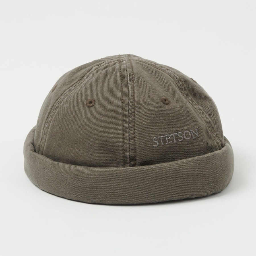 Accessories Stetson | Stetson 8831101-55 Cotton Docker Cap - Khaki