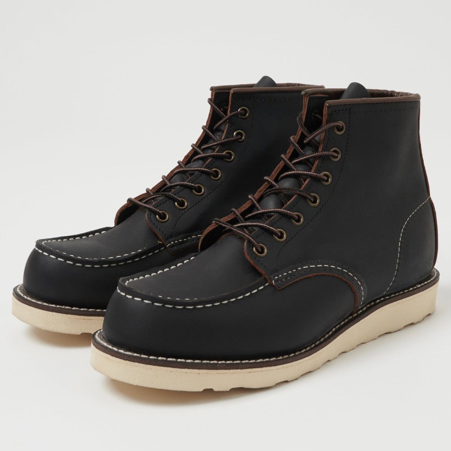 Footwear Red Wing | Red Wing 8849 6" Classic Moc Toe Boot - Black Prairie