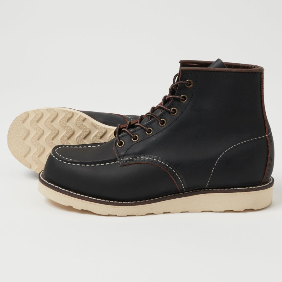 Footwear Red Wing | Red Wing 8849 6" Classic Moc Toe Boot - Black Prairie