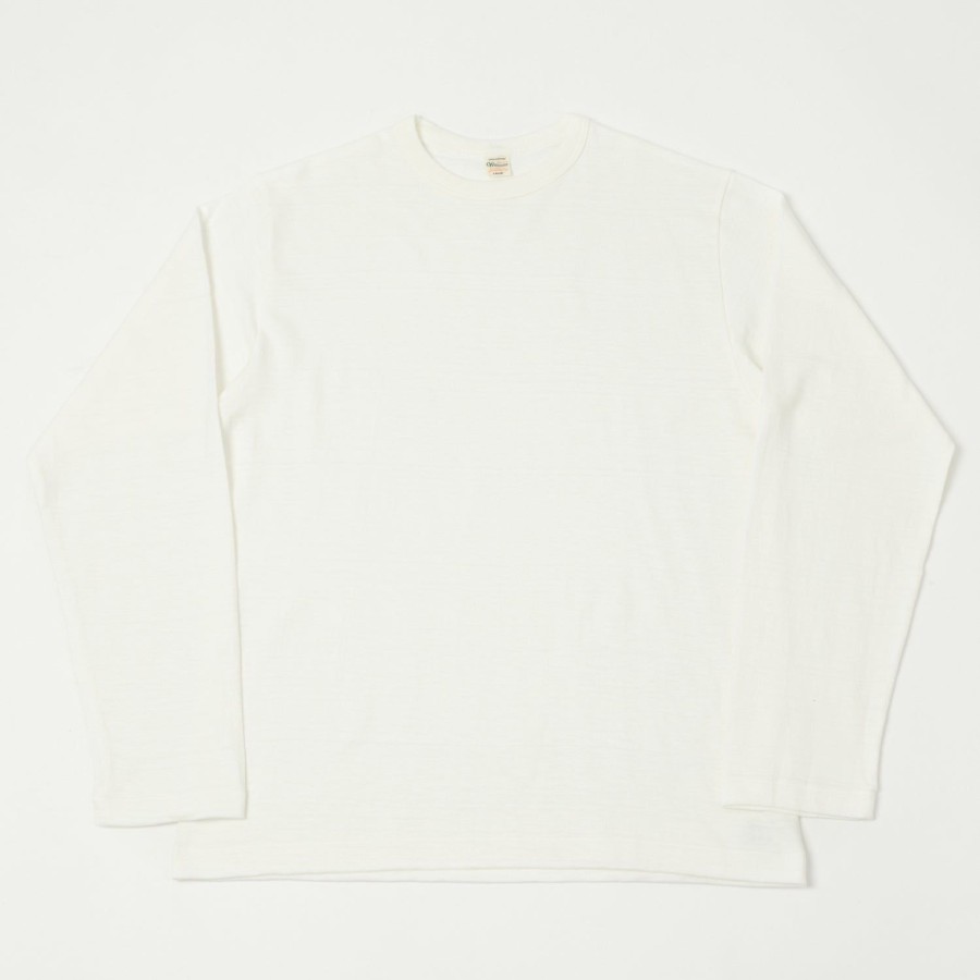 Clothing Warehouse & Co | Warehouse 5906 L/S Crew Neck Tee - Off White