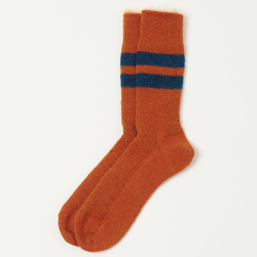 Accessories RoToTo | Rototo Brushed Mohair Sock - Orange