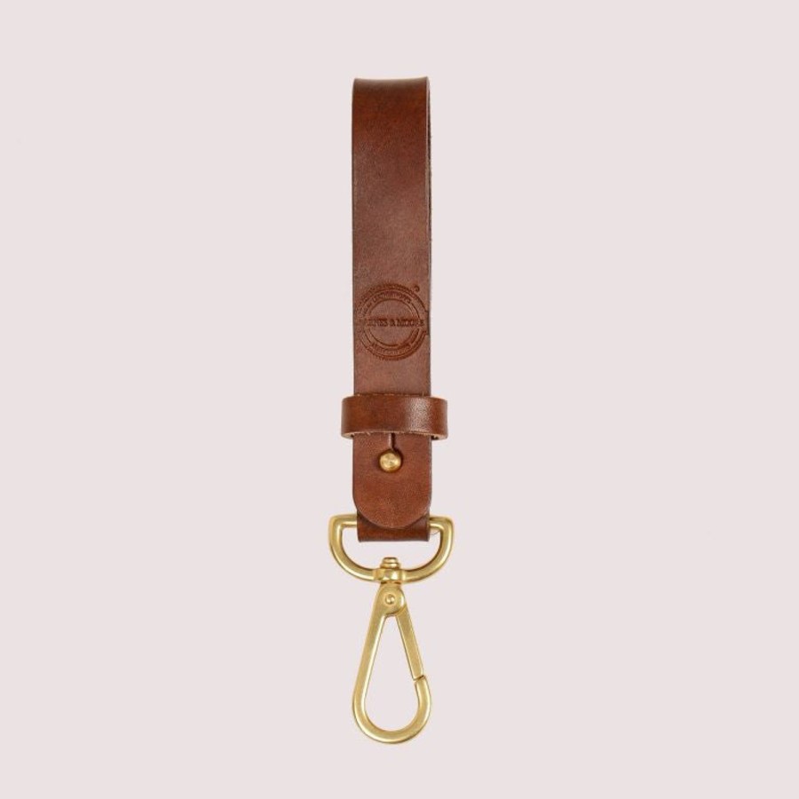 Accessories Barnes & Moore | Barnes & Moore Long Key Tether - Chestnut/Brass