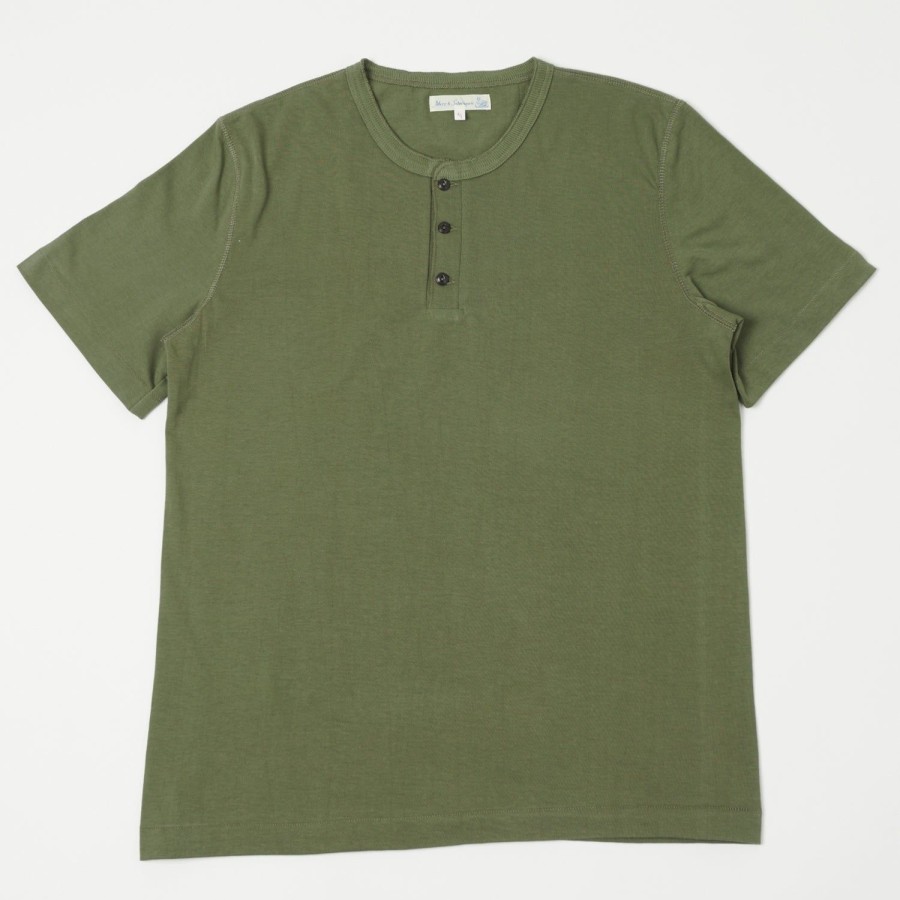 Clothing Merz b. Schwanen | Merz B. Schwanen 204Sl Henley - Army