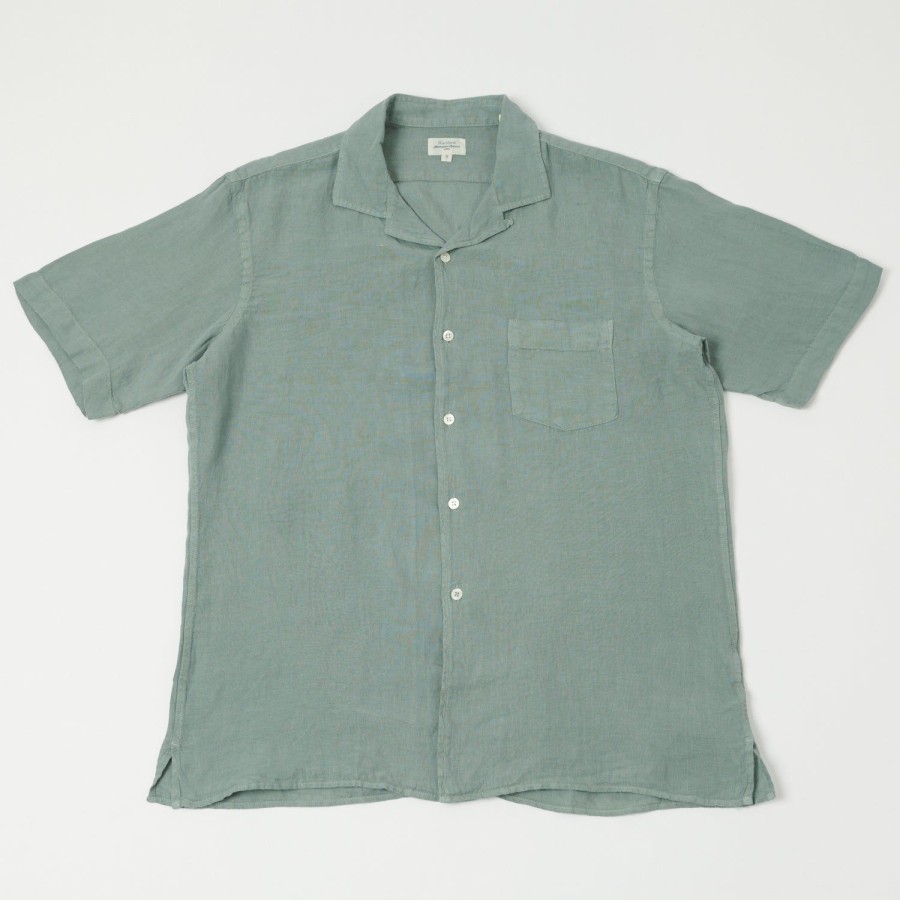 Clothing Hartford | Hartford Az04001 Linen Short Sleeve Shirt - Cactus