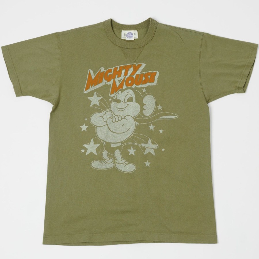 Clothing TOYS McCOY | Toys Mccoy Tmc2206 'Save Sky' Mighty Mouse Tee - Olive