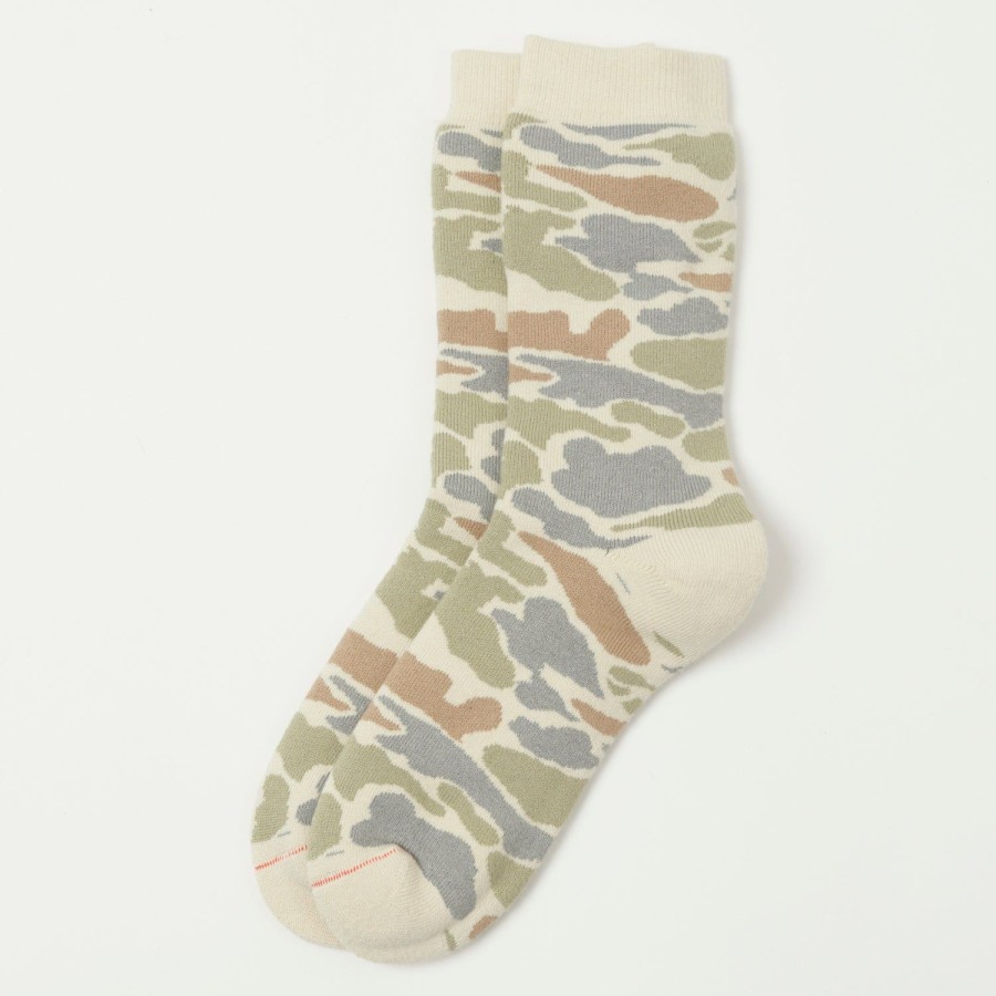 Accessories RoToTo | Rototo Pile Camo Crew Sock - Pastel