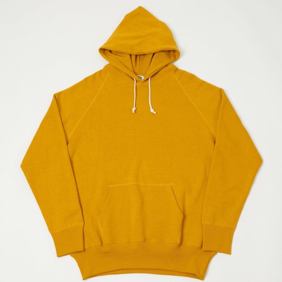 Clothing Denime | Denime Lot. 262 4-Needle Hooded Sweatshirt - Yellow