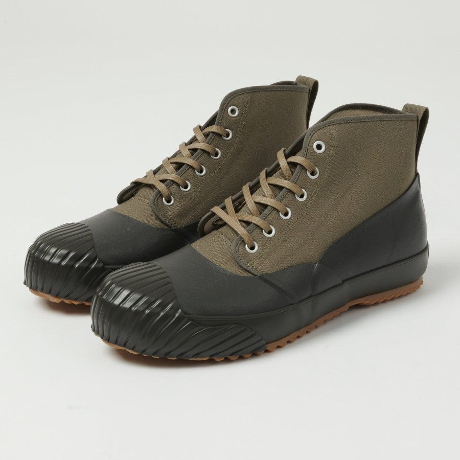 Footwear Moonstar | Moonstar Alweather Canvas/Rubber Sneaker - Olive