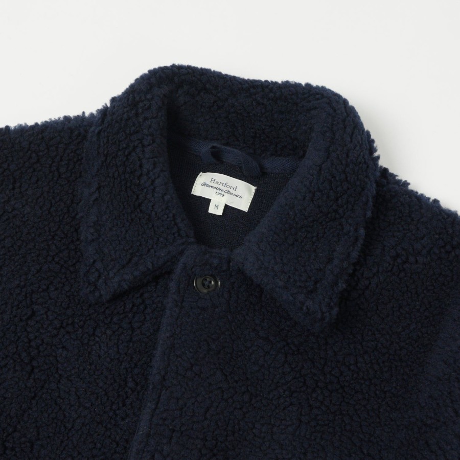 Clothing Hartford | Hartford 'Utility' Fleece Jacket - Navy