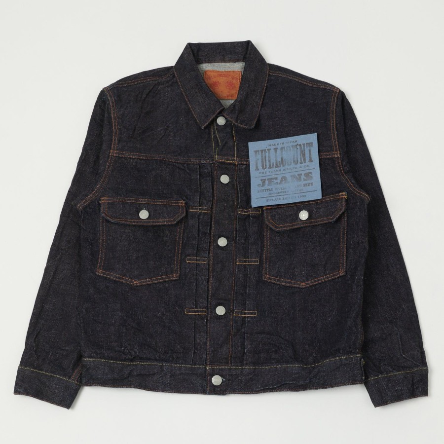 Clothing Full Count | Full Count 2102Xxw 15.5Oz Type Ii Denim Jacket - One Wash