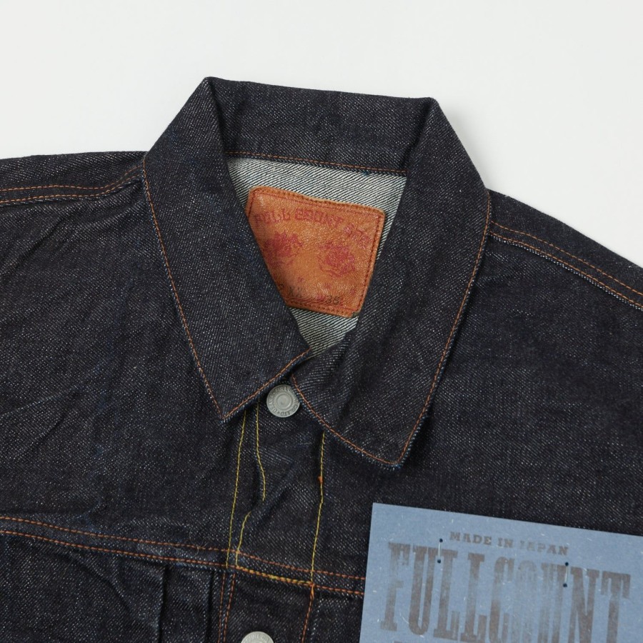 Clothing Full Count | Full Count 2102Xxw 15.5Oz Type Ii Denim Jacket - One Wash