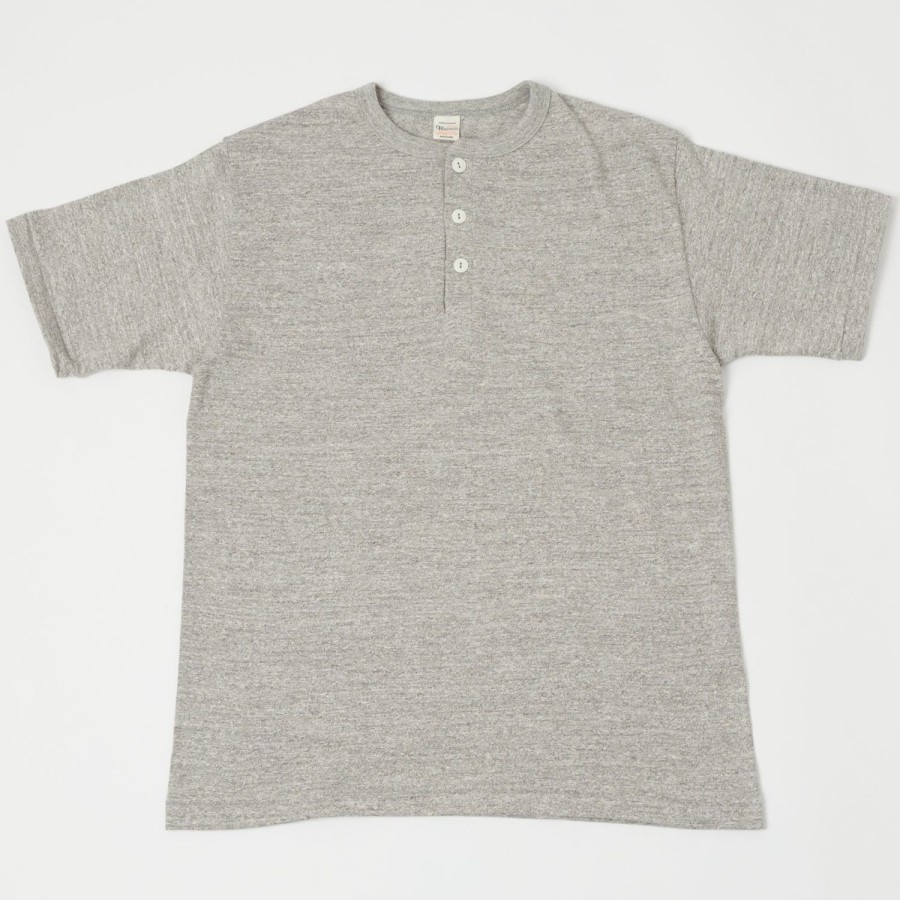 Clothing Warehouse & Co | Warehouse 4601 S/S Henley - Heather Grey