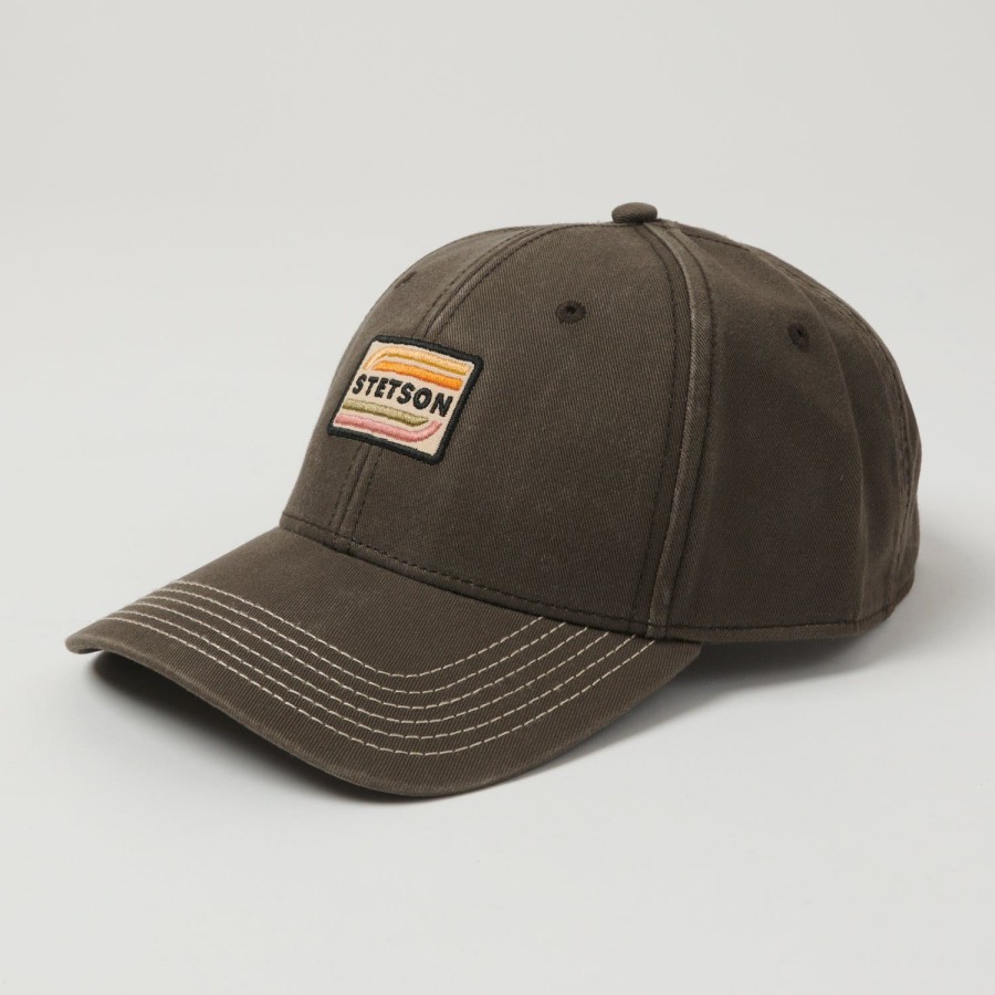 Accessories Stetson | Stetson Cotton Baseball Cap - Dark Khaki