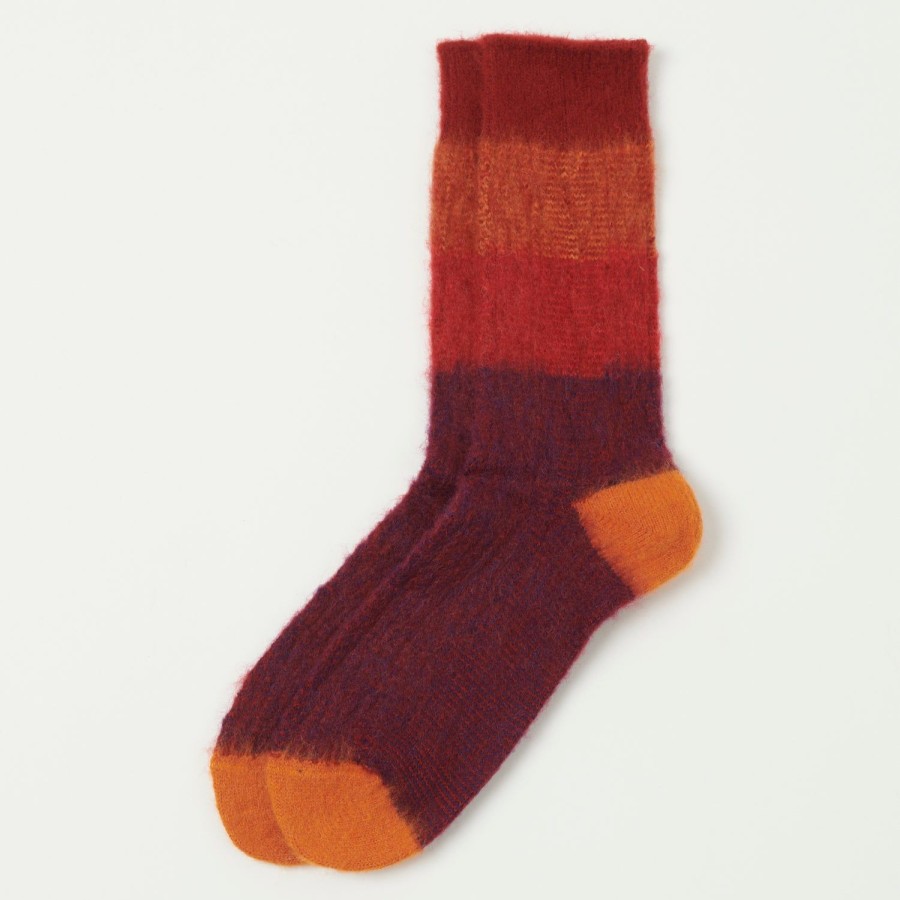 Accessories Anonymous Ism | Anonymous Ism Graduation Cable Crew Socks - Wine