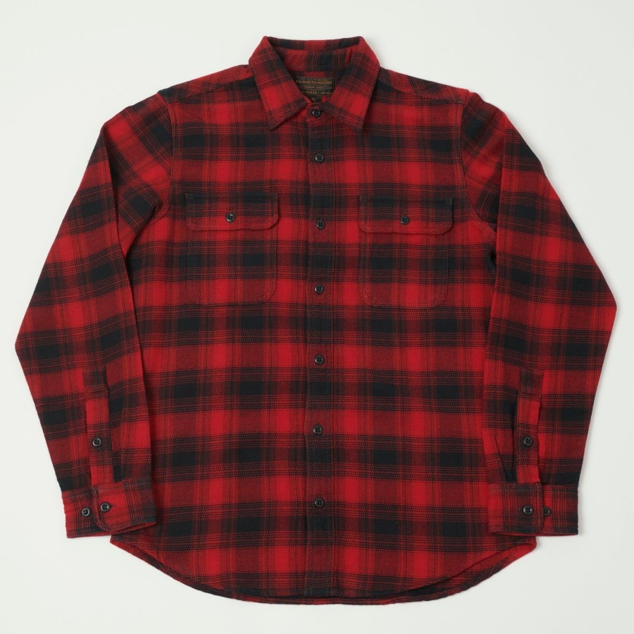 Clothing Filson | Filson Vintage Flannel Work Shirt - Red Oak Ombre