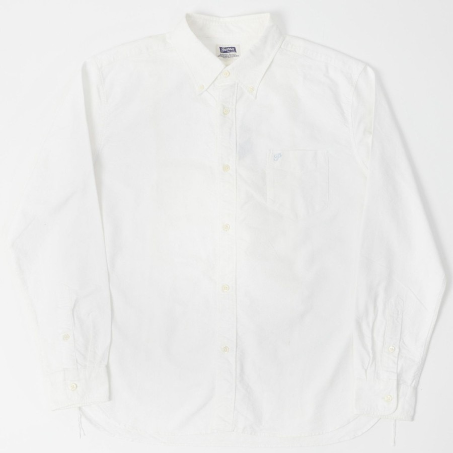 Clothing Pherrow's | Pherrows Pbd1 Oxford Shirt - White