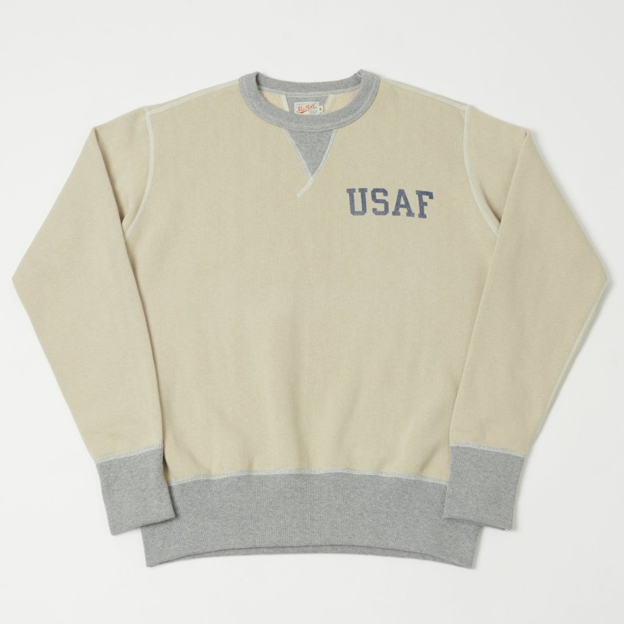 Clothing TOYS McCOY | Toys Mccoy Usaf Print Sweatshirt - Sand