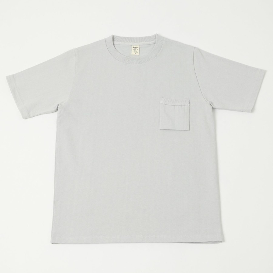 Clothing Jackman | Jackman Jm5870 Dotsume Pocket Tee - Iceberg