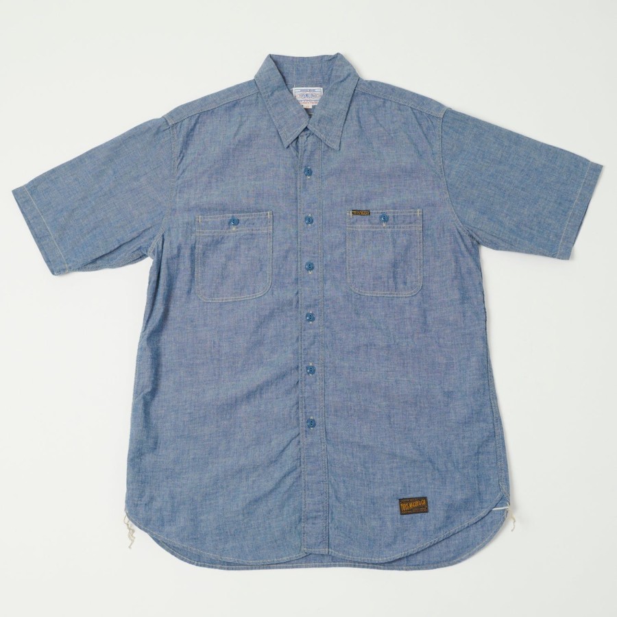 Clothing TOYS McCOY | Toys Mccoy Tms2305 Ss Chambray Work Shirt - Blue