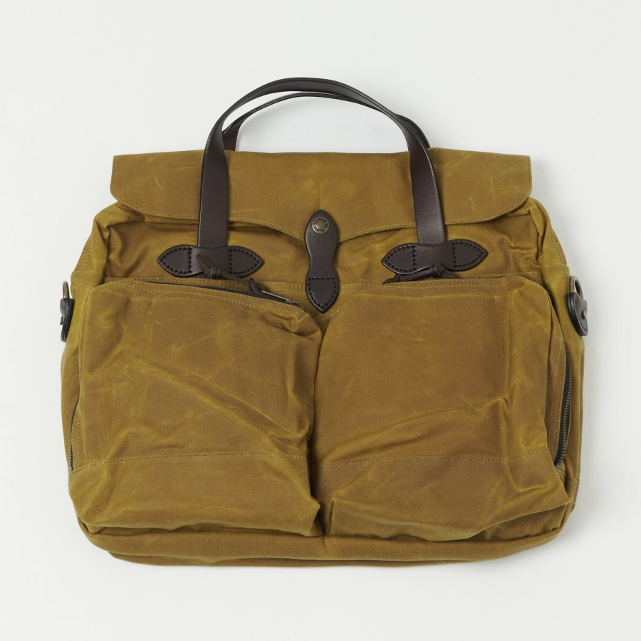 Accessories Filson | Filson 24-Hour Tin Cloth Briefcase - Dark Tan