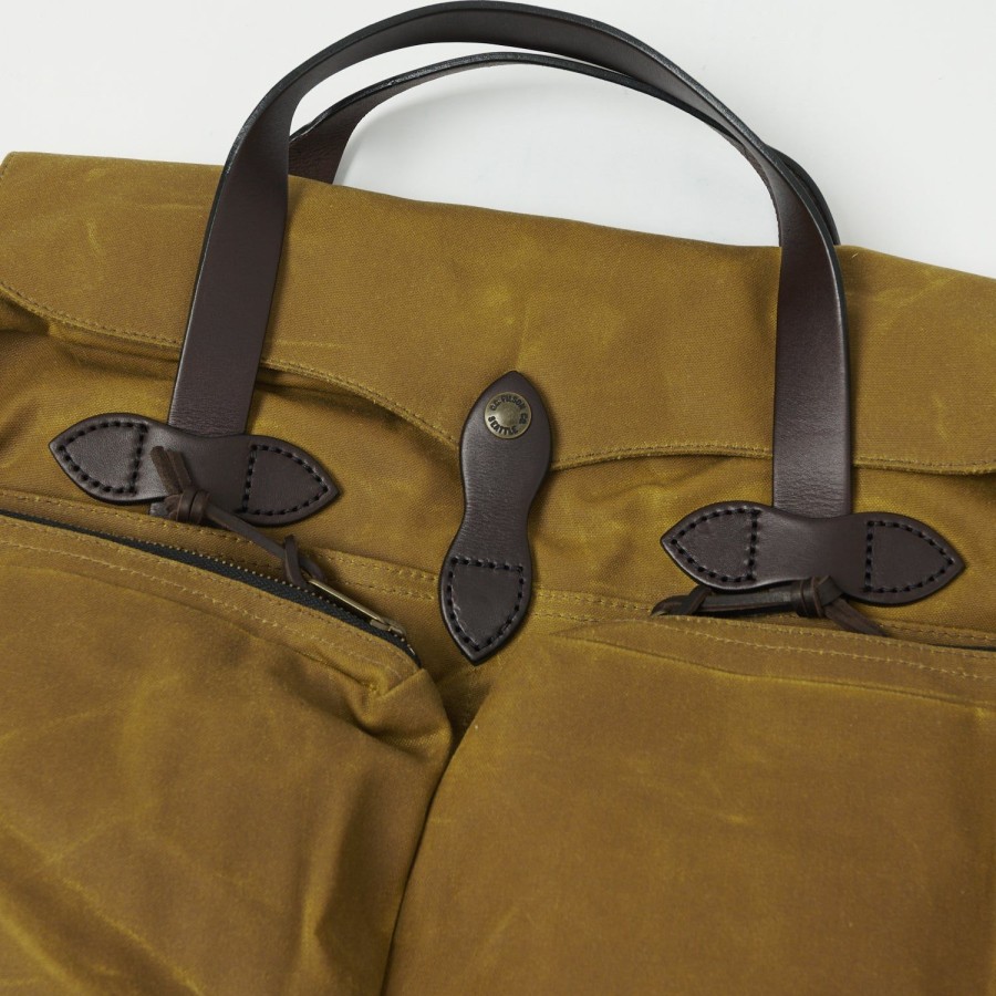 Accessories Filson | Filson 24-Hour Tin Cloth Briefcase - Dark Tan