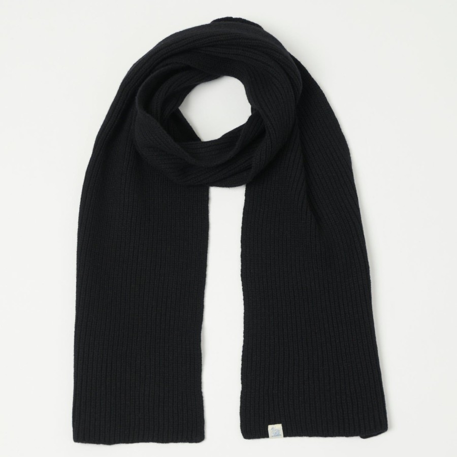 Accessories Merz b. Schwanen | Merz B. Schwanen Losc03 Good Basics Scarf - Deep Black