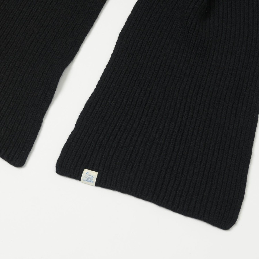 Accessories Merz b. Schwanen | Merz B. Schwanen Losc03 Good Basics Scarf - Deep Black