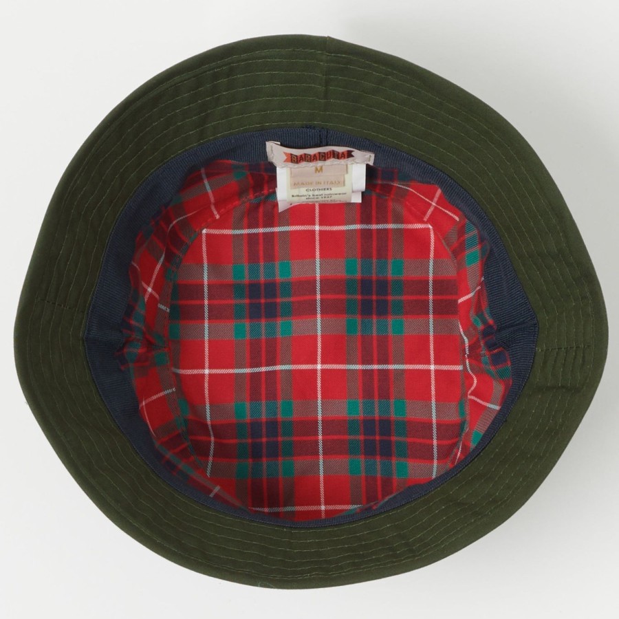 Accessories Baracuta | Baracuta Dry Wax Bucket Hat - Olive Green