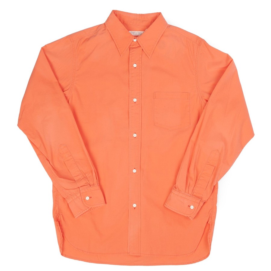 Clothing Full Count | Full Count 4993 1930S Cotton Dress Shirt - Orange