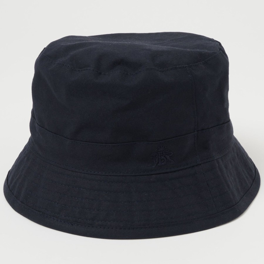 Accessories Baracuta | Baracuta Dry Wax Bucket Hat - Dark Navy