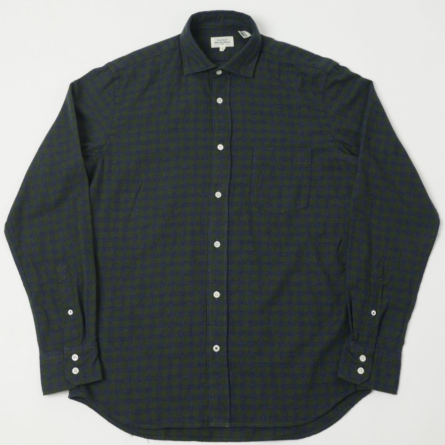 Clothing Hartford | Hartford Ay11018 Paul Shirt - Green Gingham