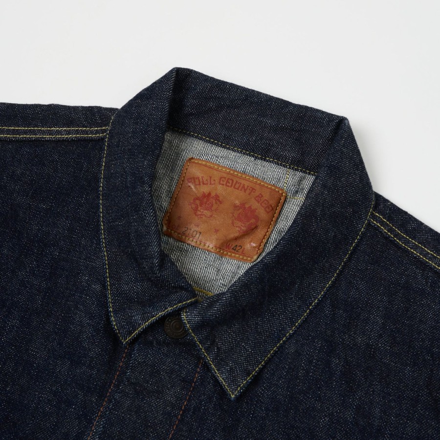 Clothing Full Count | Full Count 2101W 13.7Oz Type Iii Denim Jacket - One Wash