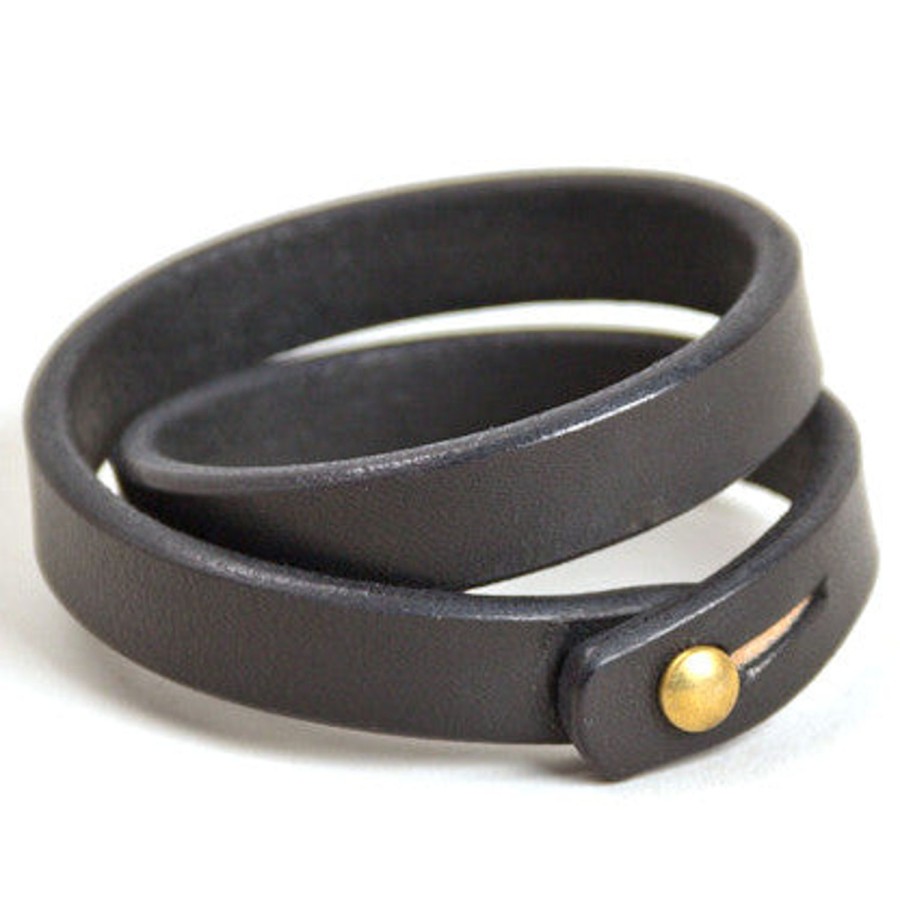 Accessories Tanner Goods | Tanner Goods Double Wristband Black