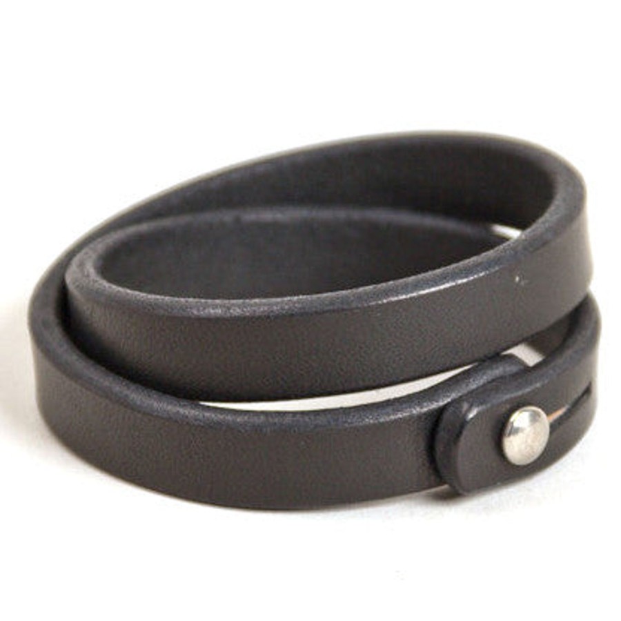 Accessories Tanner Goods | Tanner Goods Double Wristband Black