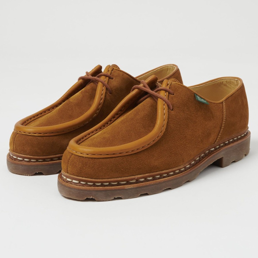 Footwear Paraboot | Paraboot Michael Marche Shoe - Nut Velours Whiskey